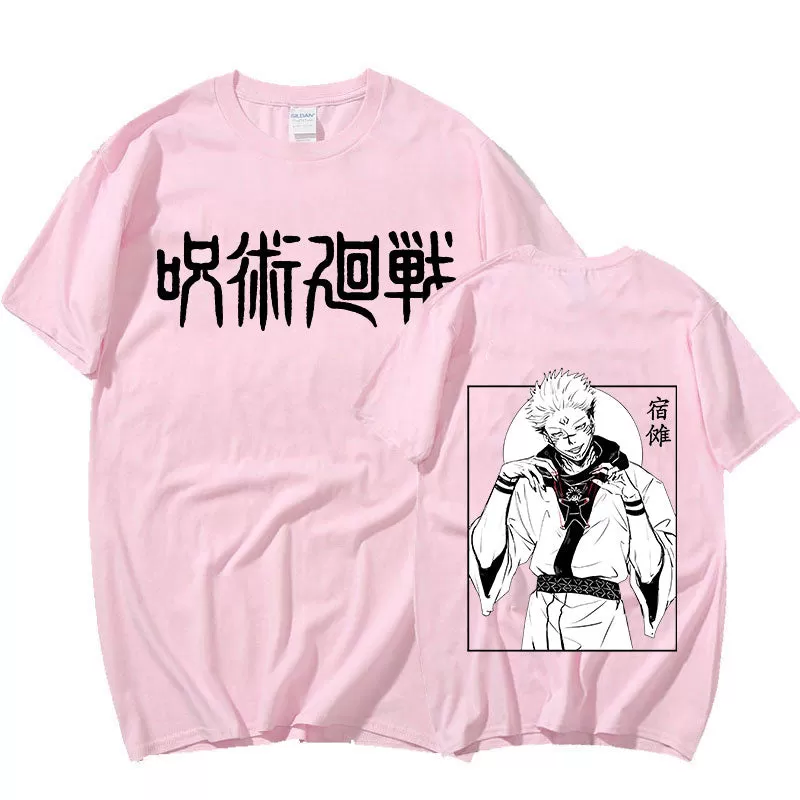 Sukuna T-shirt Jujutsu Kaisen T Shirt Men Short Sleeve Tshirt Tee-shirt 100% Cotton Tee Tops Summer Casual Clothes