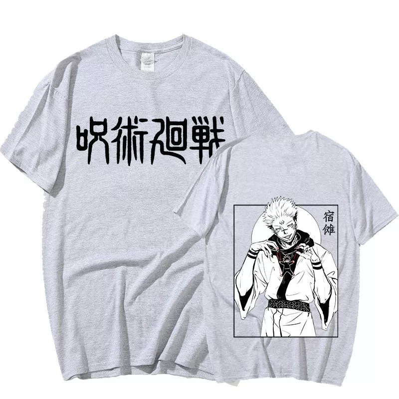 Sukuna T-shirt Jujutsu Kaisen T Shirt Men Short Sleeve Tshirt Tee-shirt 100% Cotton Tee Tops Summer Casual Clothes