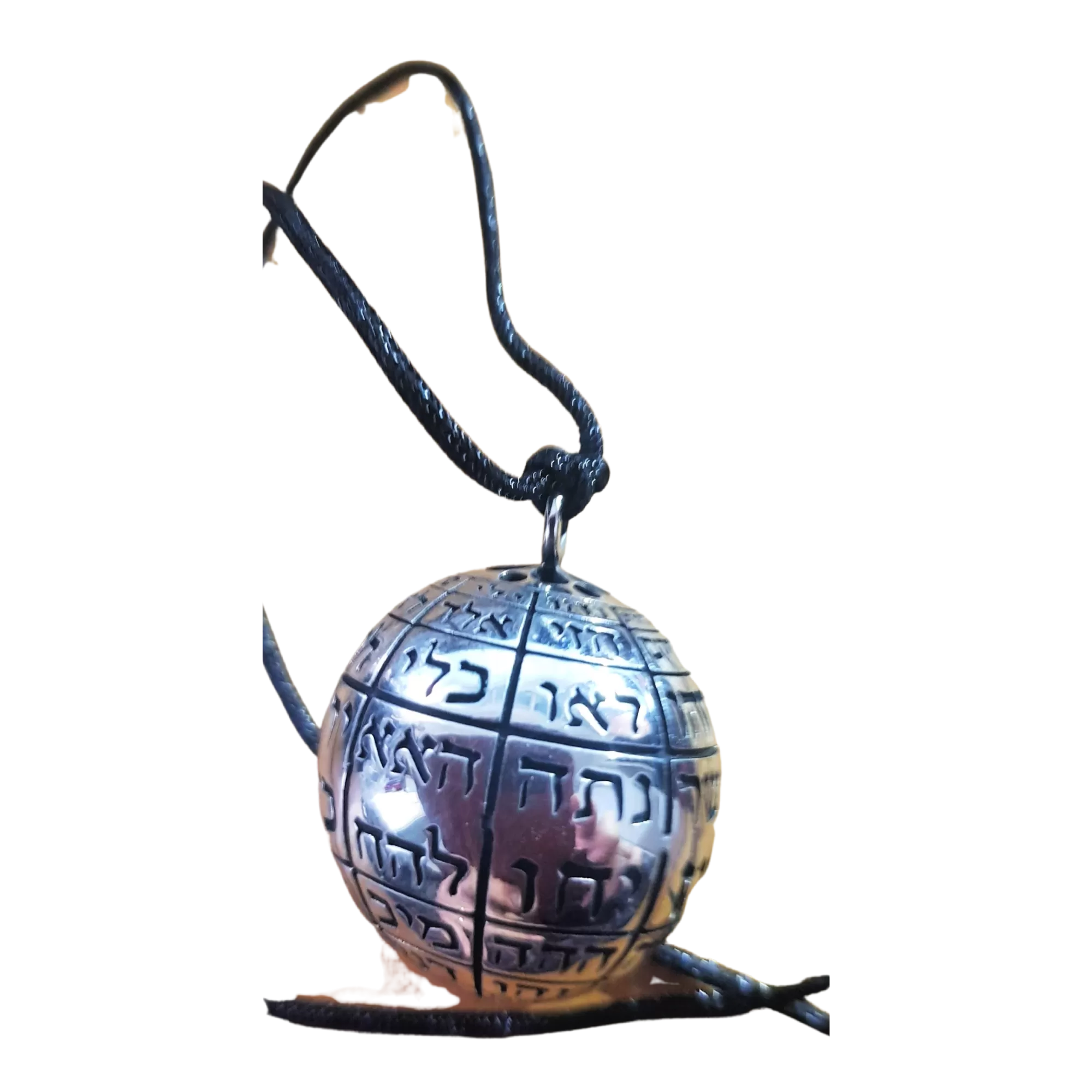 The 72 Divine Names of G-d Orb Pendant, sterling silver necklace pendant , protection jewelry