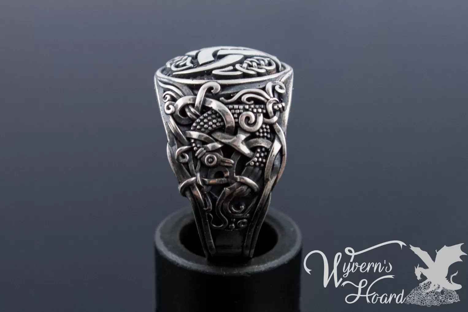 The Horns of Odin Sterling Silver Ring