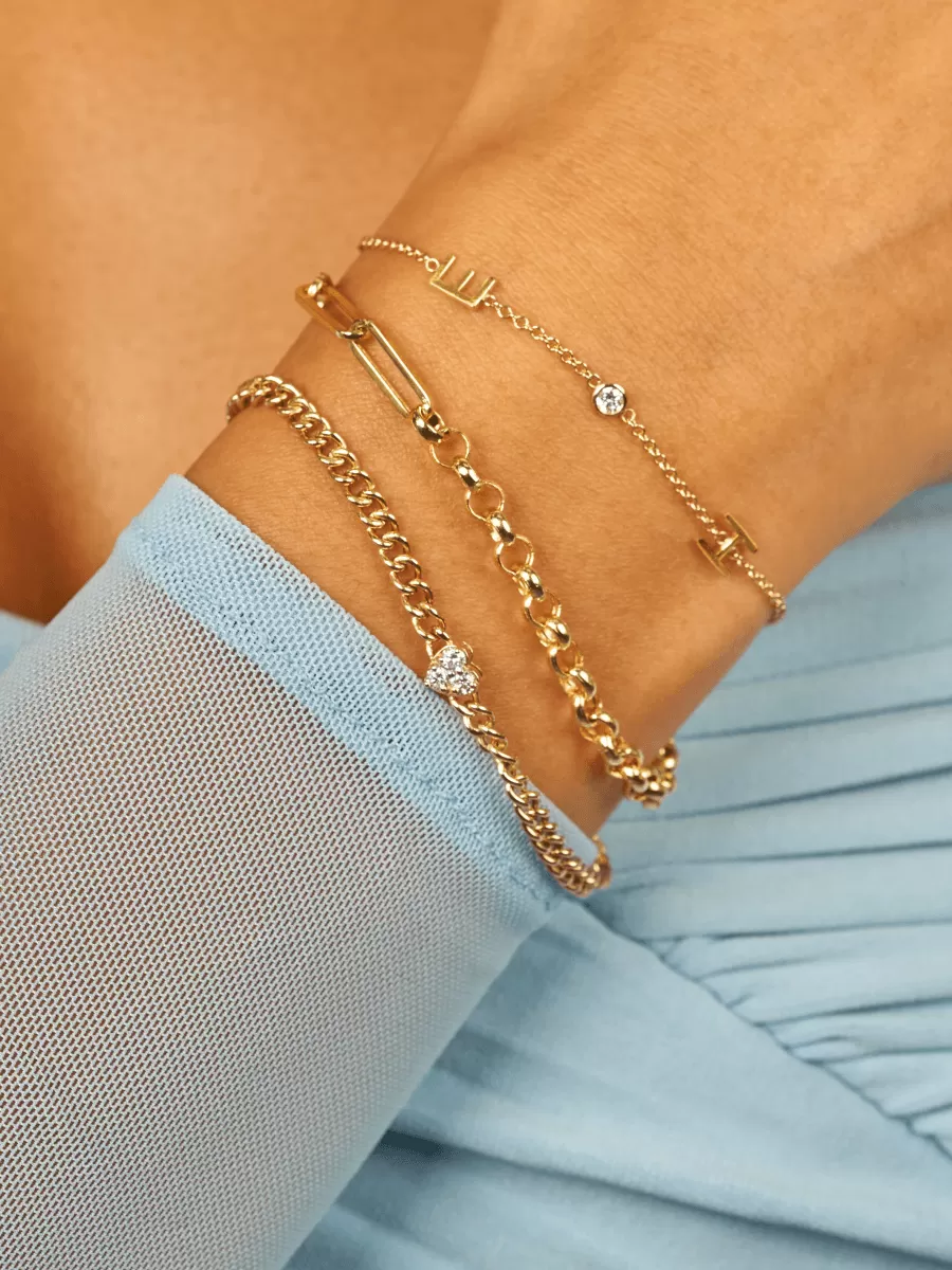 The Initial Bracelet 14K - 2 Letters