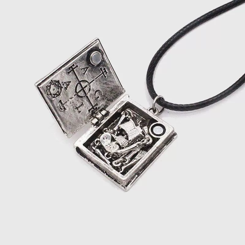 The Necromancer's Spell Book Necklace