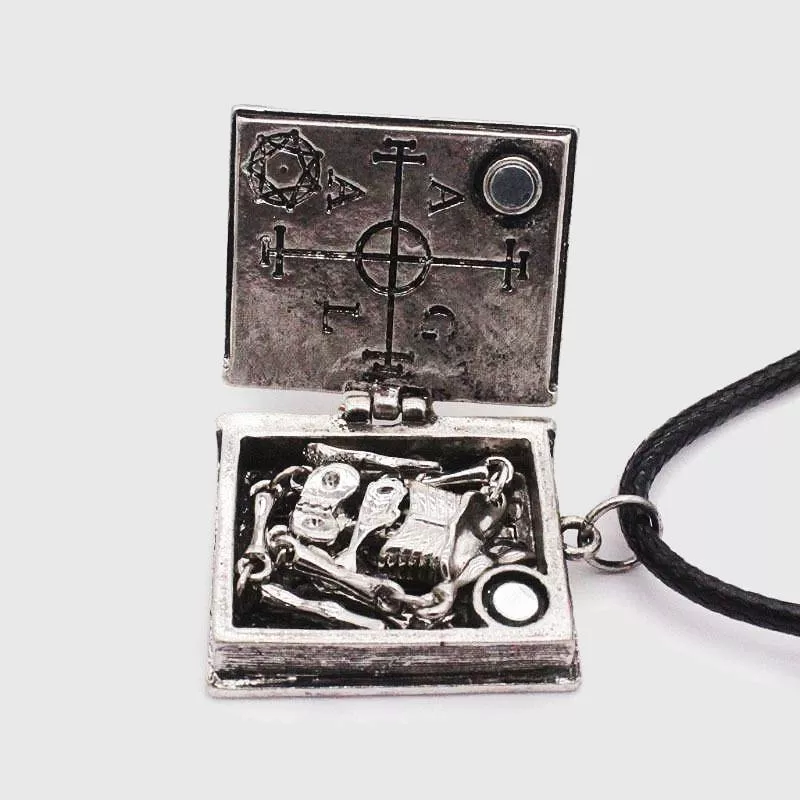 The Necromancer's Spell Book Necklace