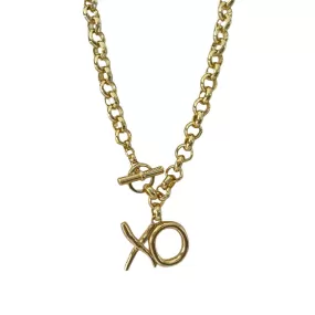 TUCCO XO SHORT ROLO CHAIN NECKLACE