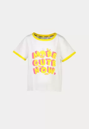 Tweety Bird Sequins Text Print Contrasting T-Shirt