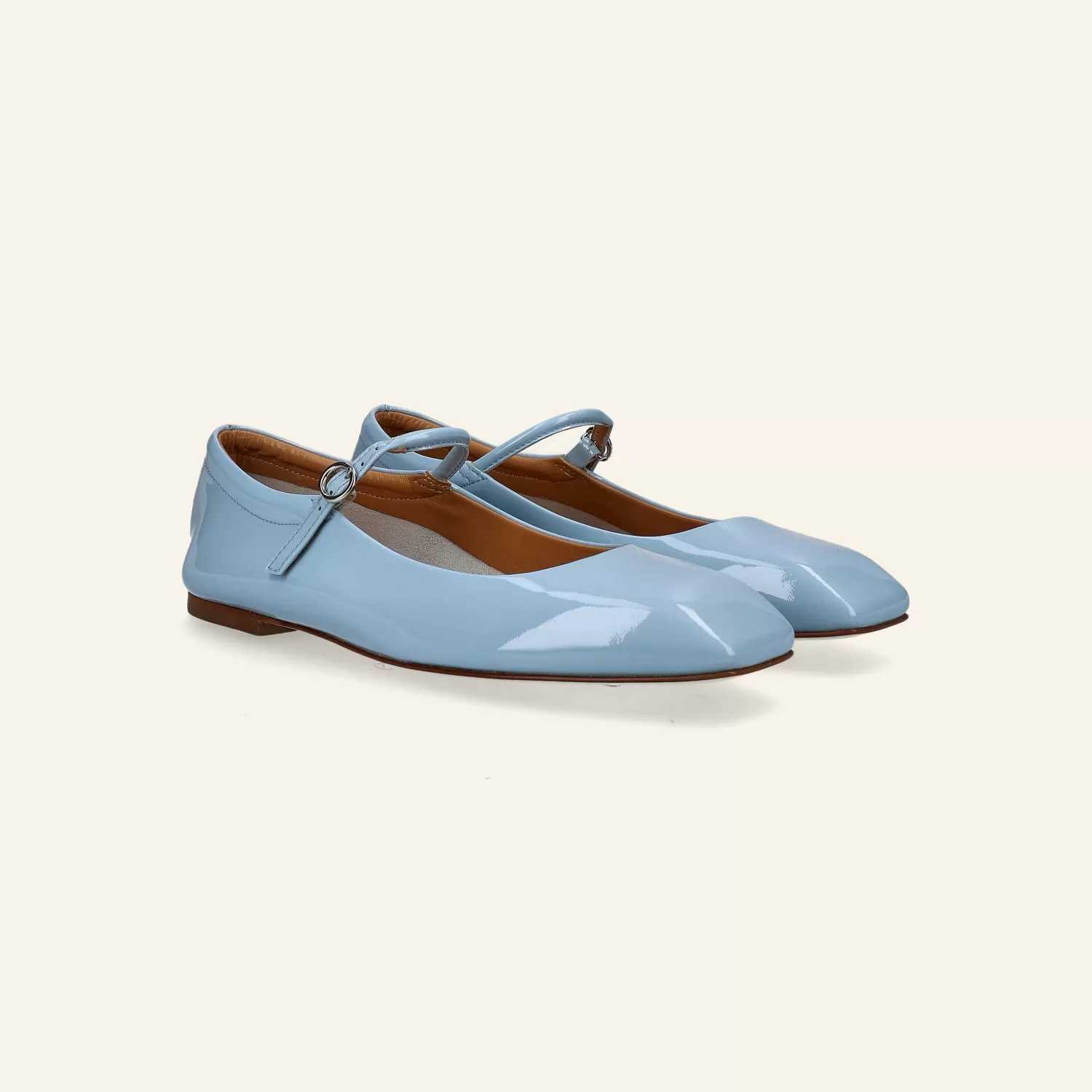 UMA | Patent Calf Leather Powderblue