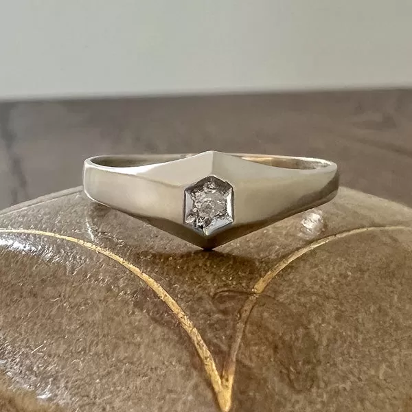 Vintage Solitaire Diamond Ring