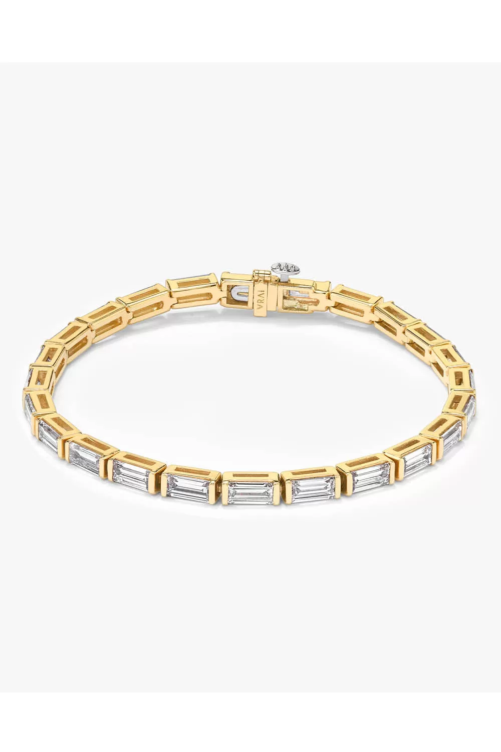 VRAI Baguette Tennis Bracelet in Yellow Gold