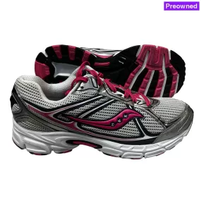 Women's Saucony Cohesion 7 Running Shoe Silver/Pink 11 Wide - Preowned