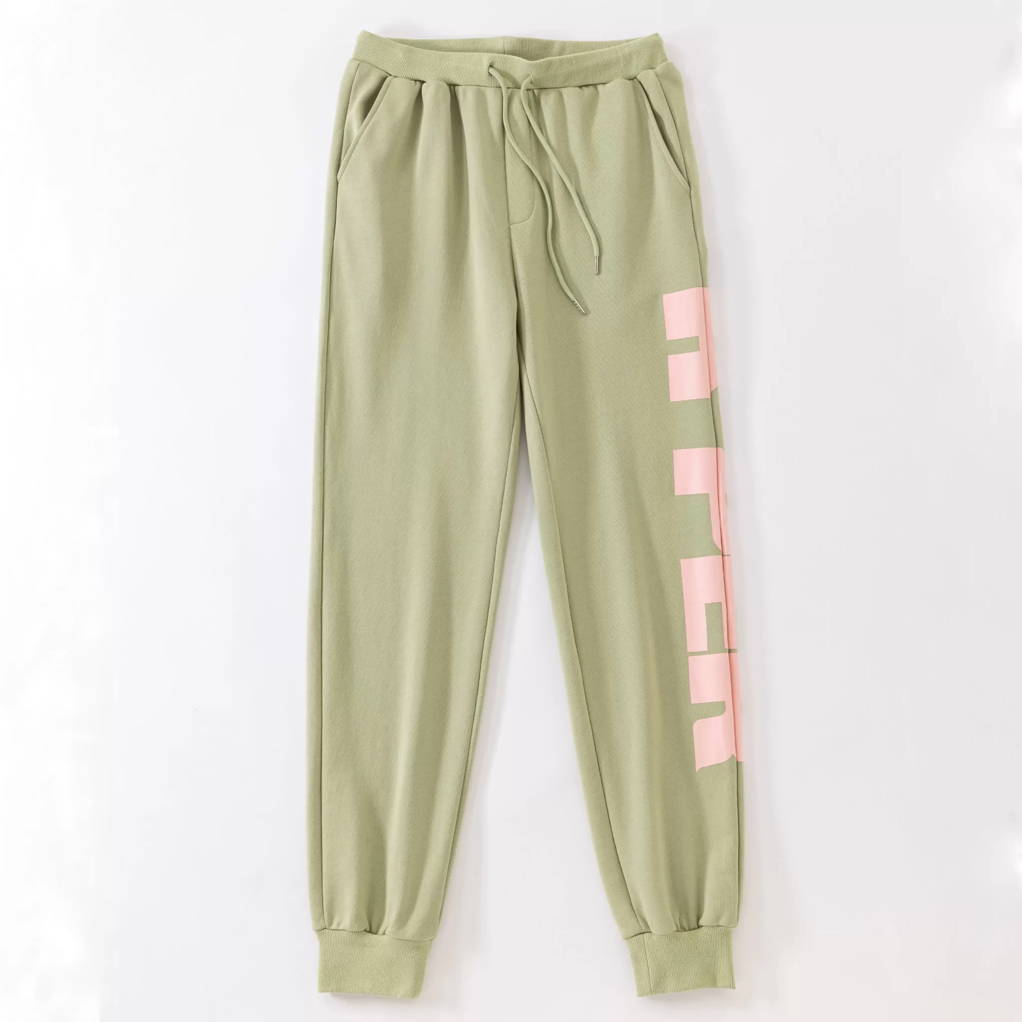 Youth | Half Face Green Joggers